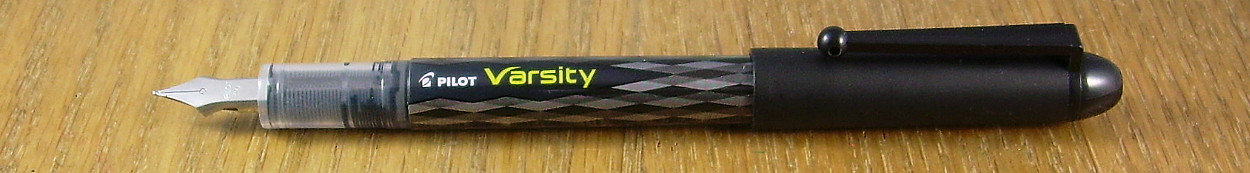 Pilot Varsity in its current livery. The V-Pen is a little brighter.
